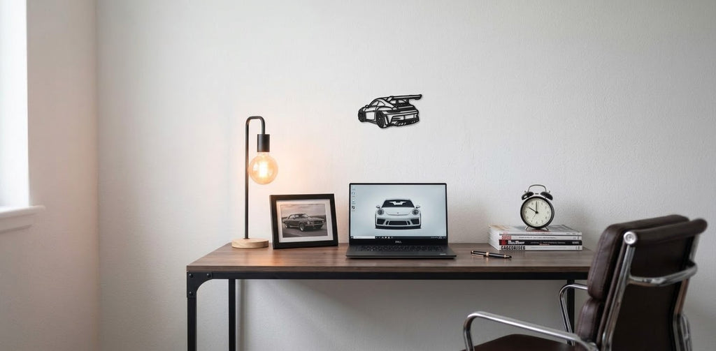 Décoration murale silhouette Porsche 911 GT3 RS
