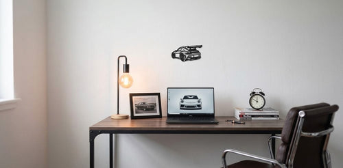 Décoration murale silhouette Porsche 911 GT3 RS